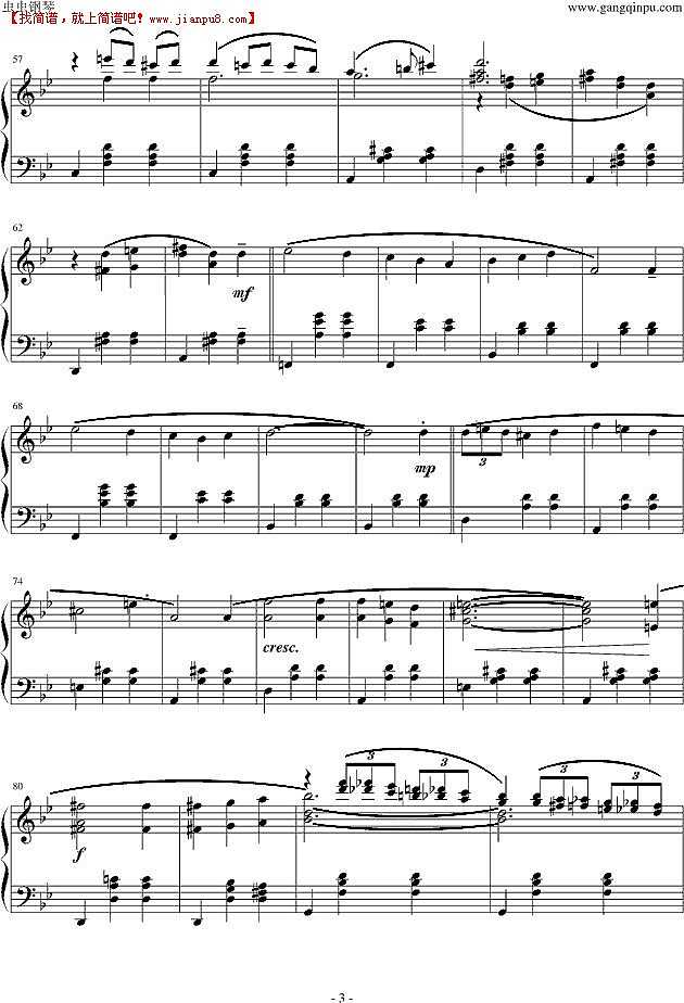 久石让 人生的回转木马 钢琴谱pic3 www.jianpu8.cn