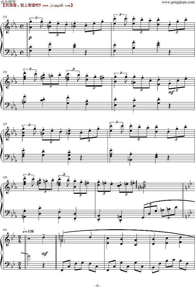 久石让 人生的回转木马 钢琴谱pic6 www.jianpu8.cn