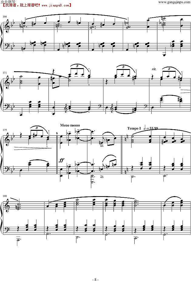 久石让 人生的回转木马 钢琴谱pic8 www.jianpu8.cn