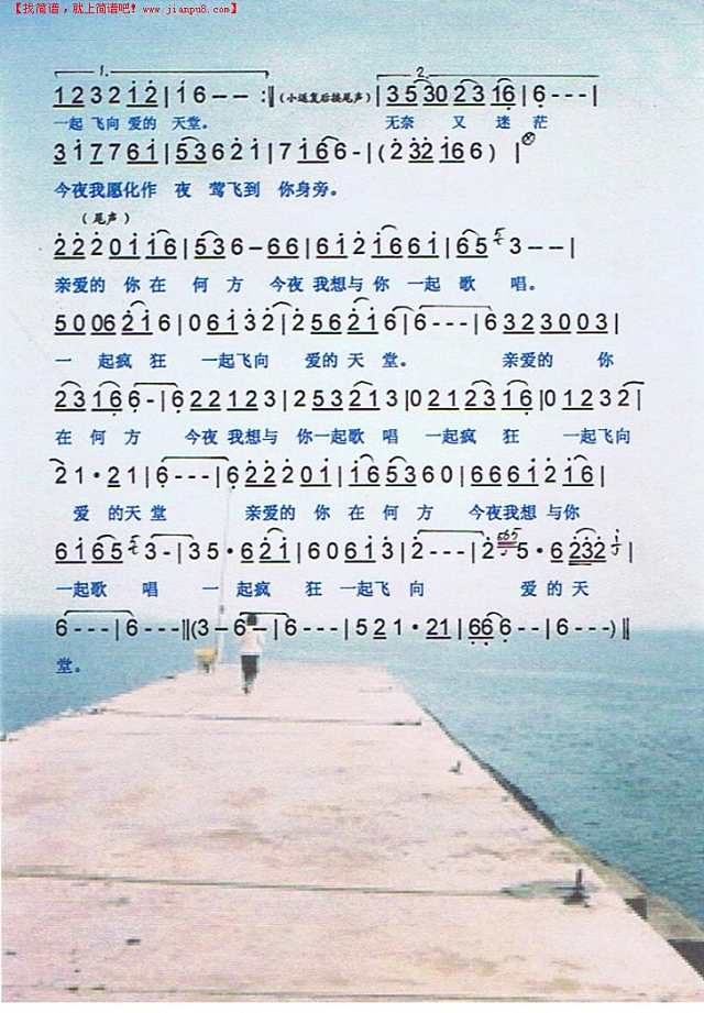 亲爱的你在何方简谱