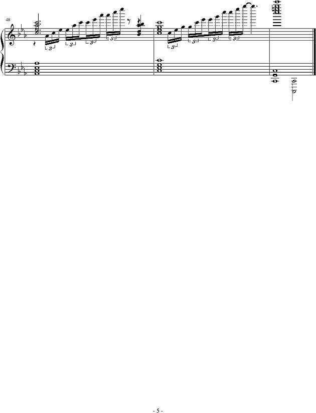 往事的独白钢琴谱