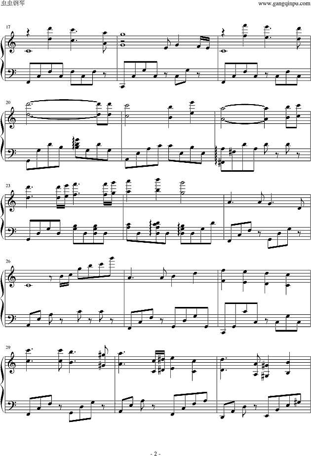 飘移世界钢琴谱