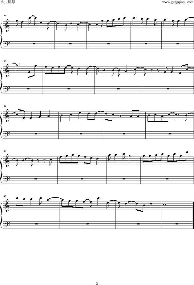 好想告诉你op钢琴谱