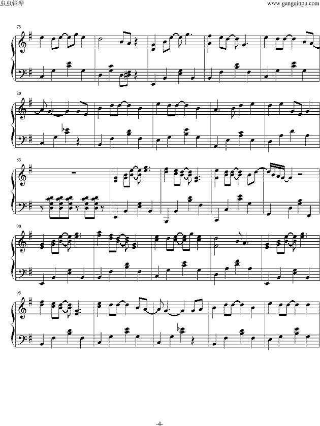 心跳（王力宏）钢琴谱