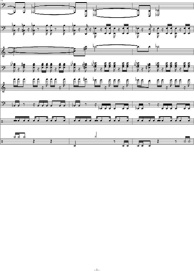 魔兽争霸2-开场音乐钢琴谱