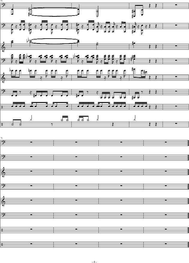 魔兽争霸2-开场音乐钢琴谱