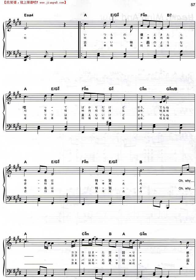 Heart.Mind and Soul钢琴谱