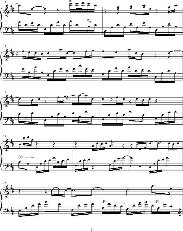 阳光男人钢琴谱