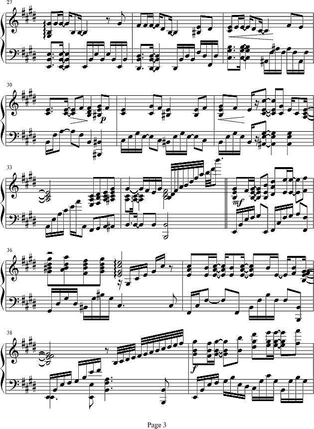 shooting star钢琴谱