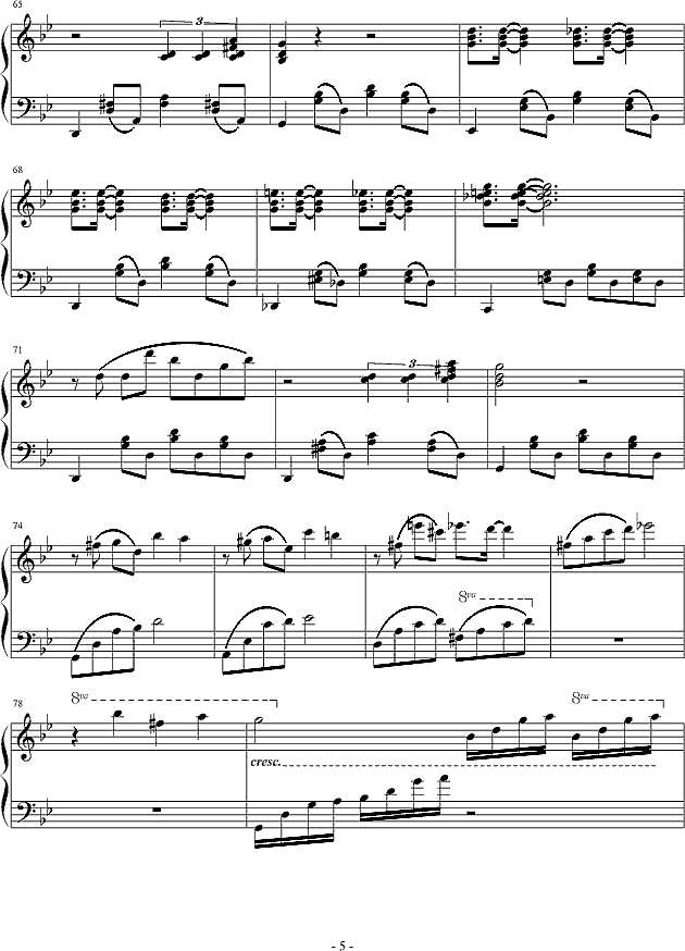 我不是肖邦钢琴谱