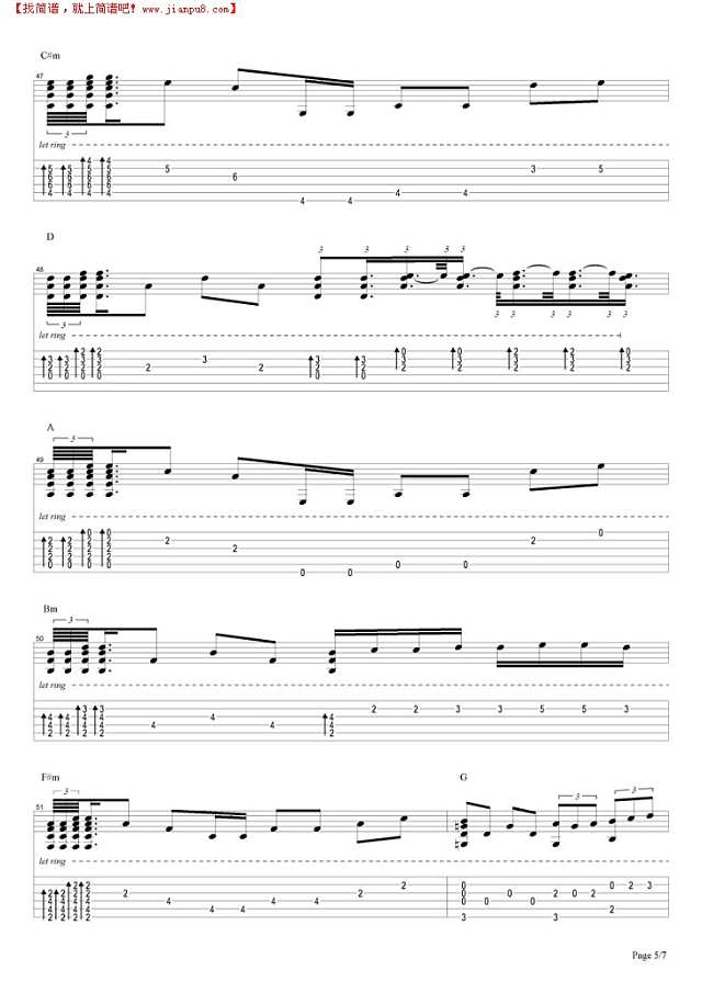 通俗钢琴改编曲《星空》钢琴谱