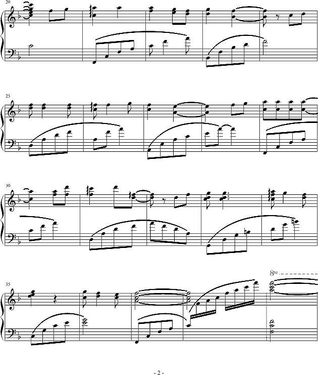 分手之后钢琴谱