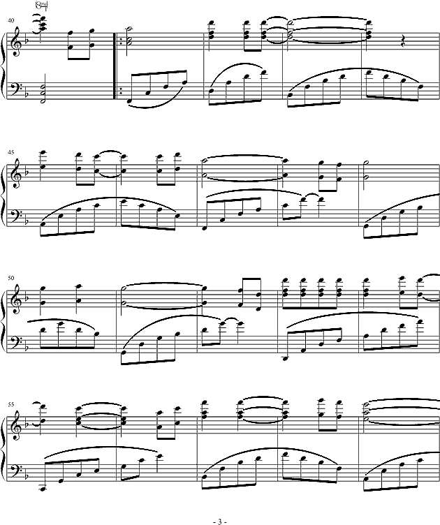 分手之后钢琴谱