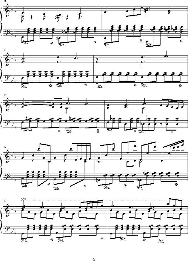 寂寞圣诞钢琴谱