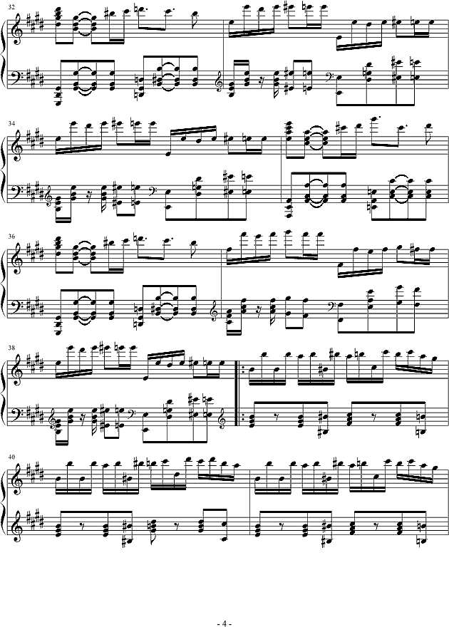 燃烧的琴弦钢琴谱