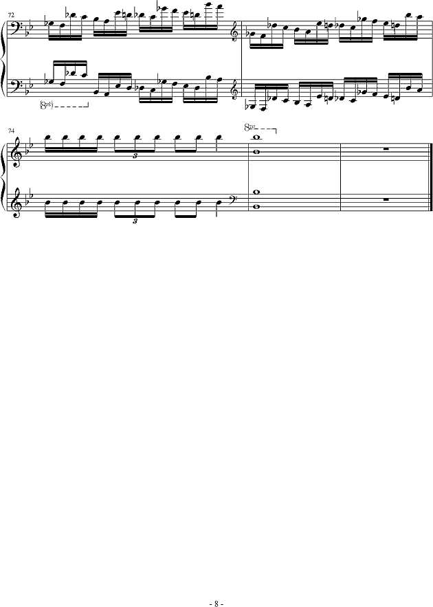 燃烧的琴弦钢琴谱