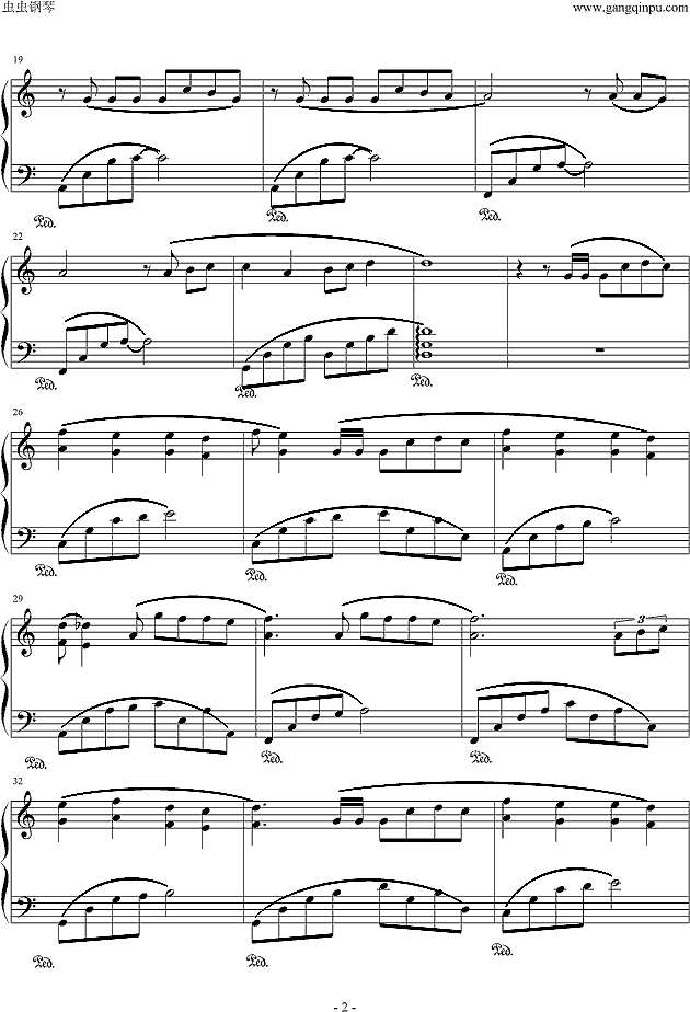 是美男啊钢琴谱