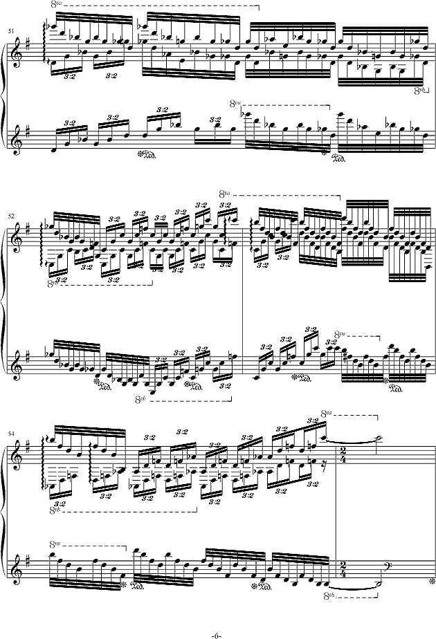 流星小幻想曲钢琴谱