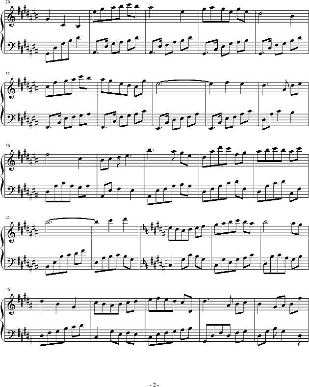 江南归怨钢琴谱