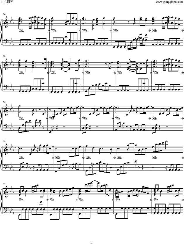 高达-遗迹钢琴谱