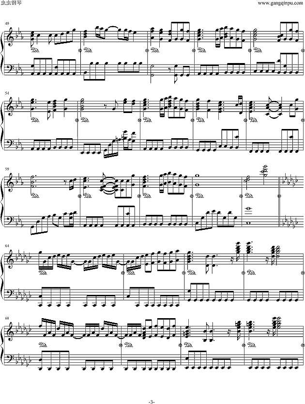 高达-遗迹钢琴谱