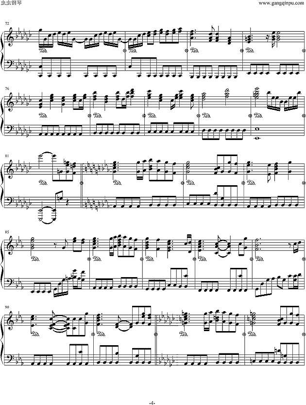 高达-遗迹钢琴谱