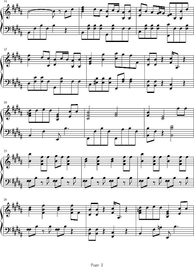 古老的大钟钢琴谱