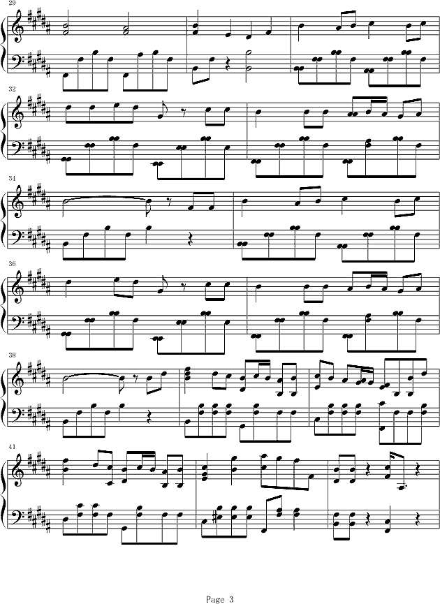 古老的大钟钢琴谱