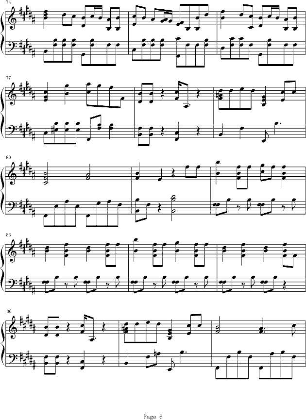 古老的大钟钢琴谱