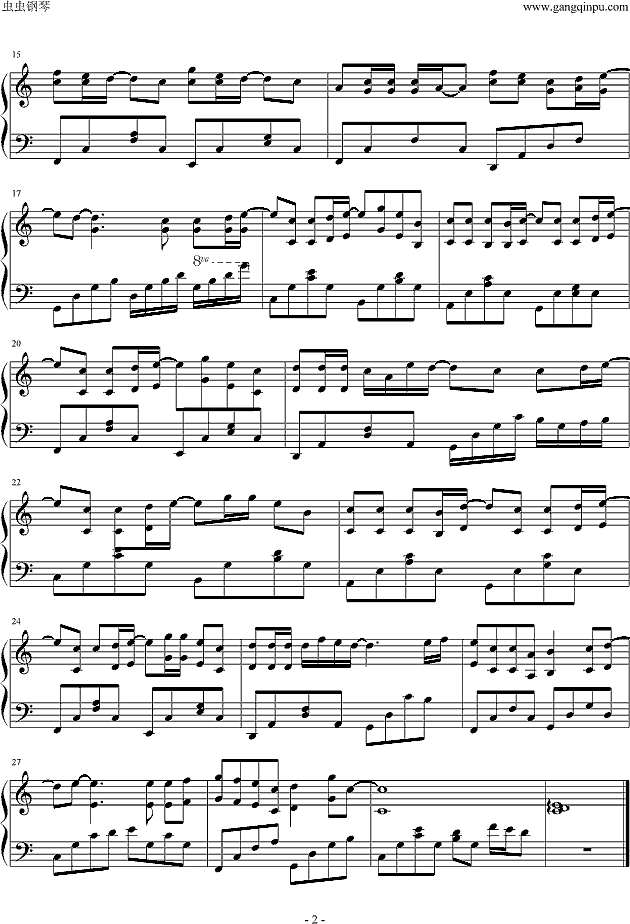 分手快乐(简易版)钢琴谱