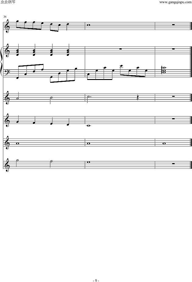 枫（键盘版）钢琴谱