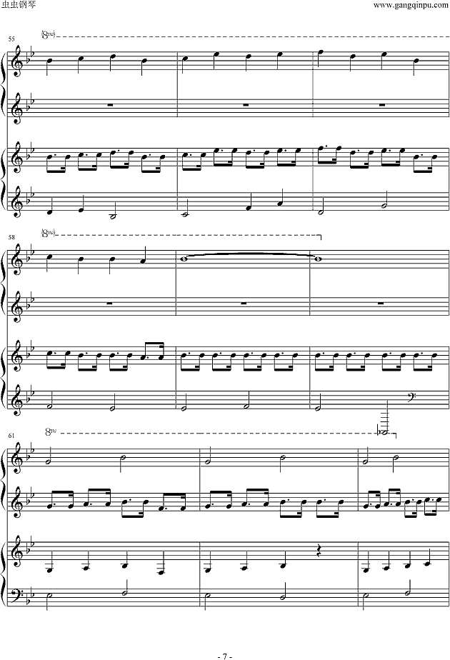 魔法密林钢琴谱