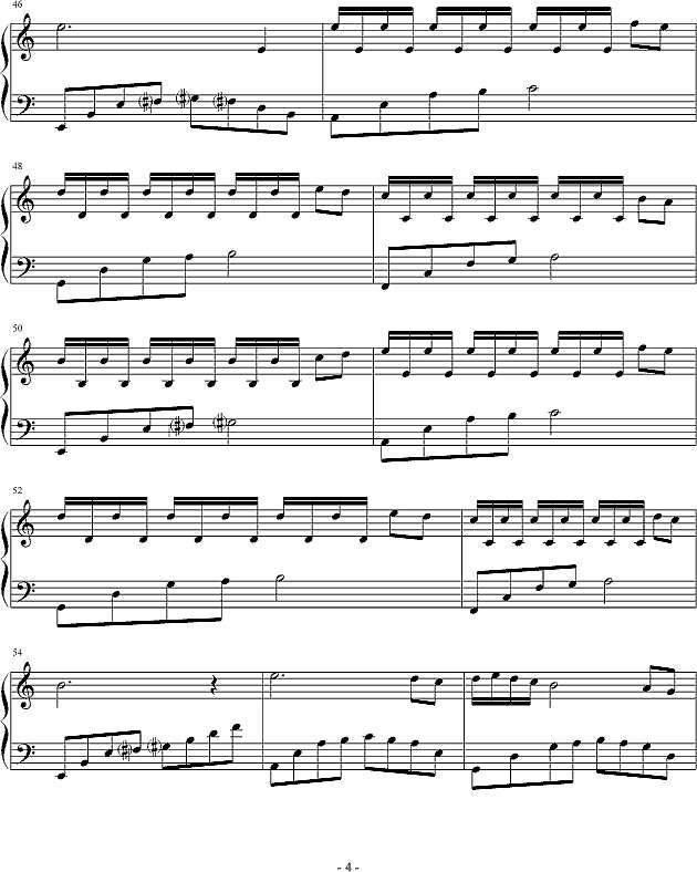 爱的印记钢琴谱