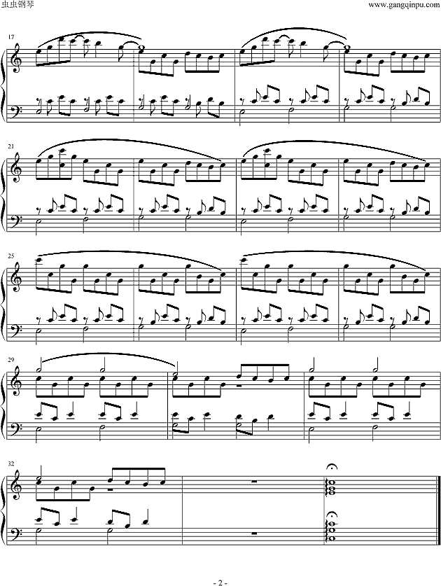 Angel  不能说的秘密插曲钢琴谱