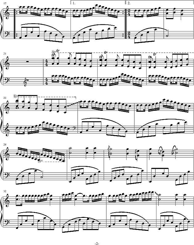 普通朋友钢琴谱