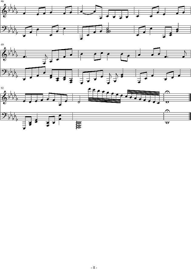 踏秋雨，凝波花钢琴谱