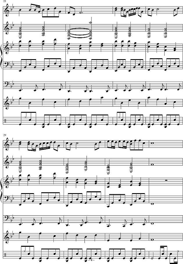 踏花归去马蹄香钢琴谱