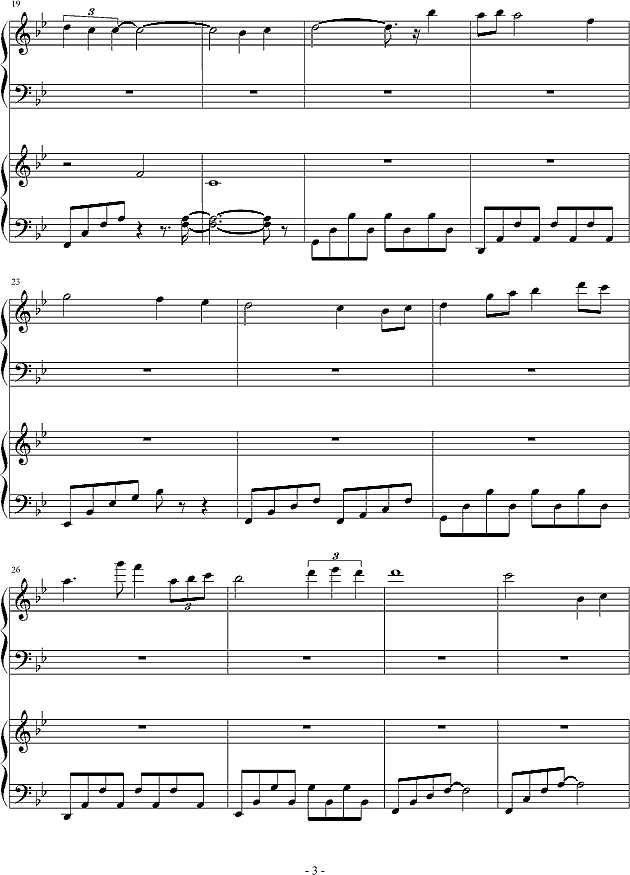 希望的夜晚钢琴谱