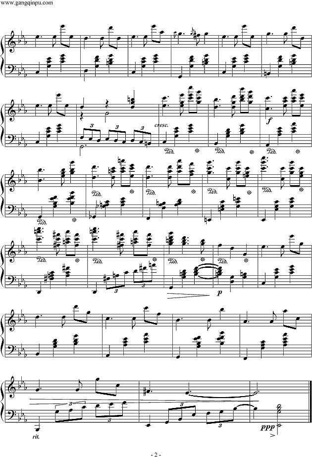 又是一年冬天钢琴谱