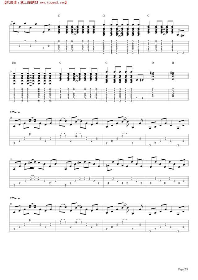 Patience (live)吉他谱