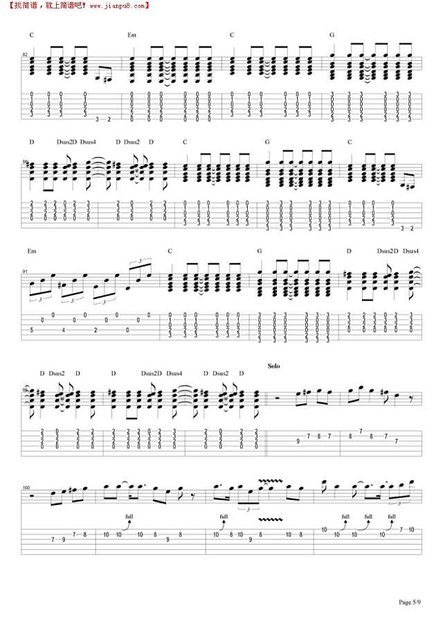 Patience (live)吉他谱