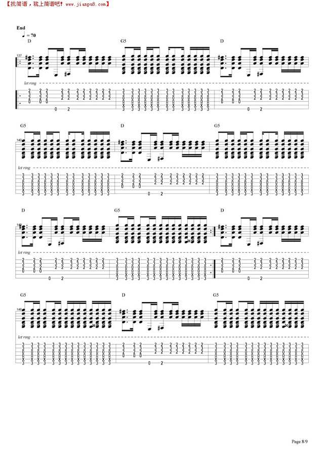 Patience (live)吉他谱