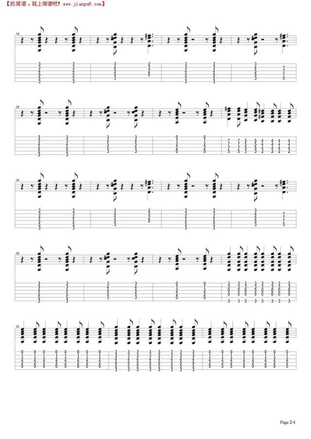 Since I Don`t Have You吉他谱