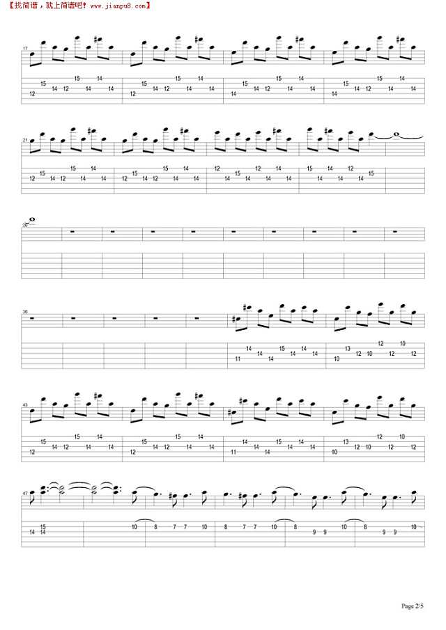 Sweet Child O Mine吉他谱