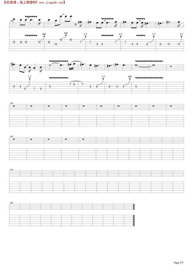 Sweet Child O Mine吉他谱