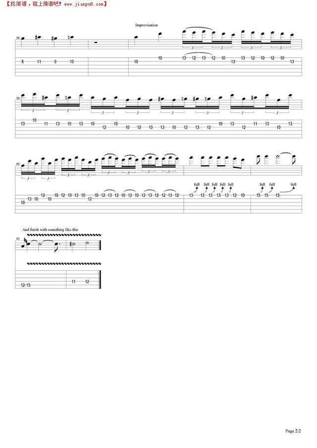 The Godfather Theme吉他谱