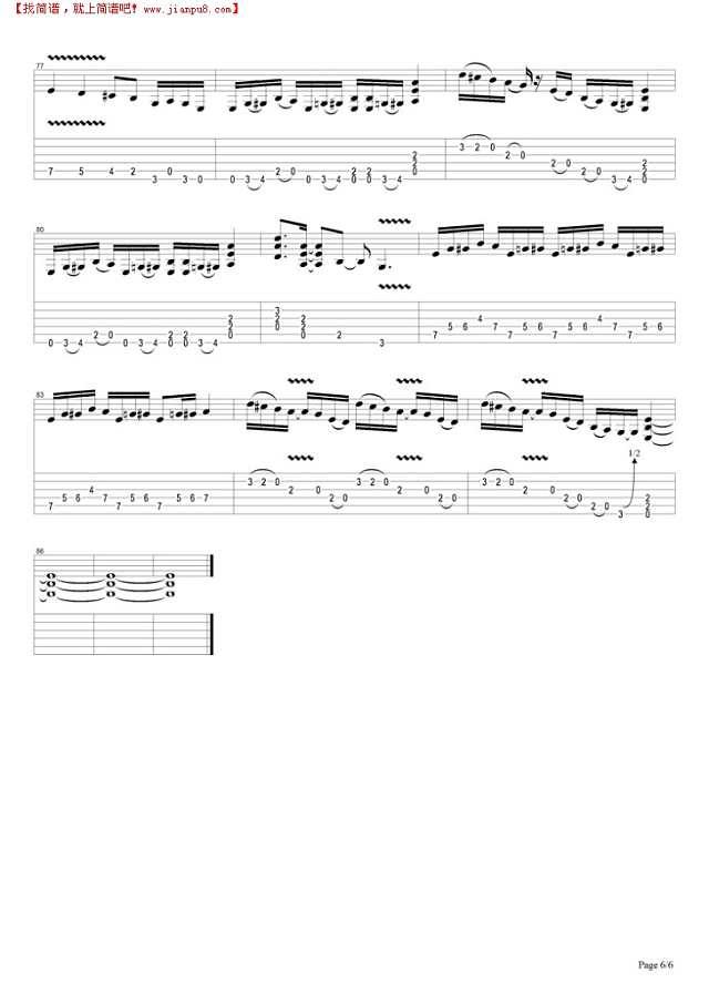 Mr Brownstone吉他谱