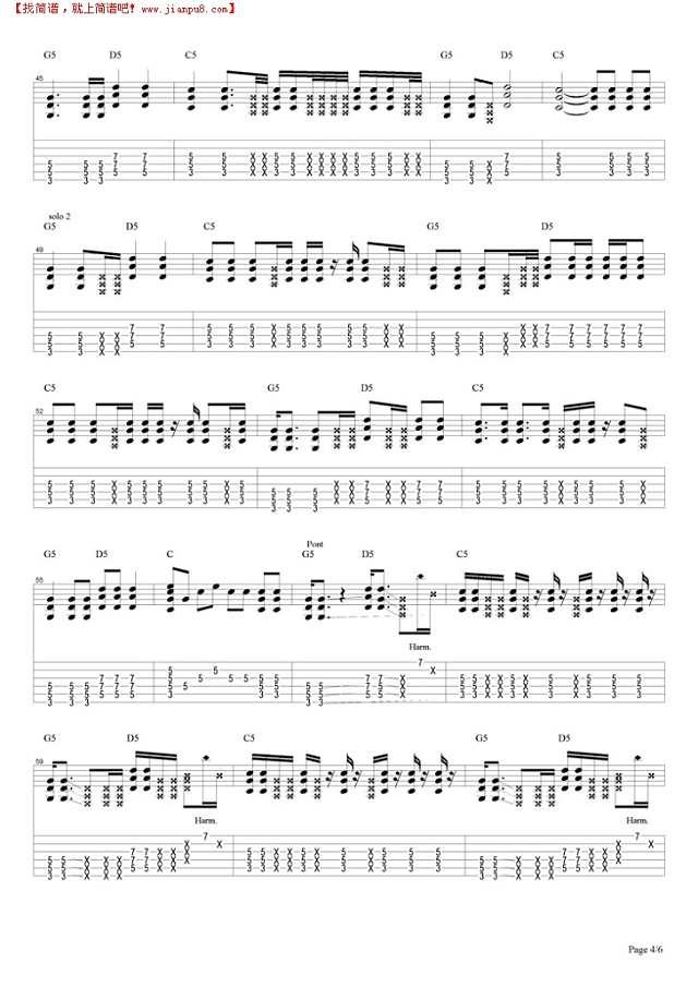 Knocking`on Heaven`s Door吉他谱