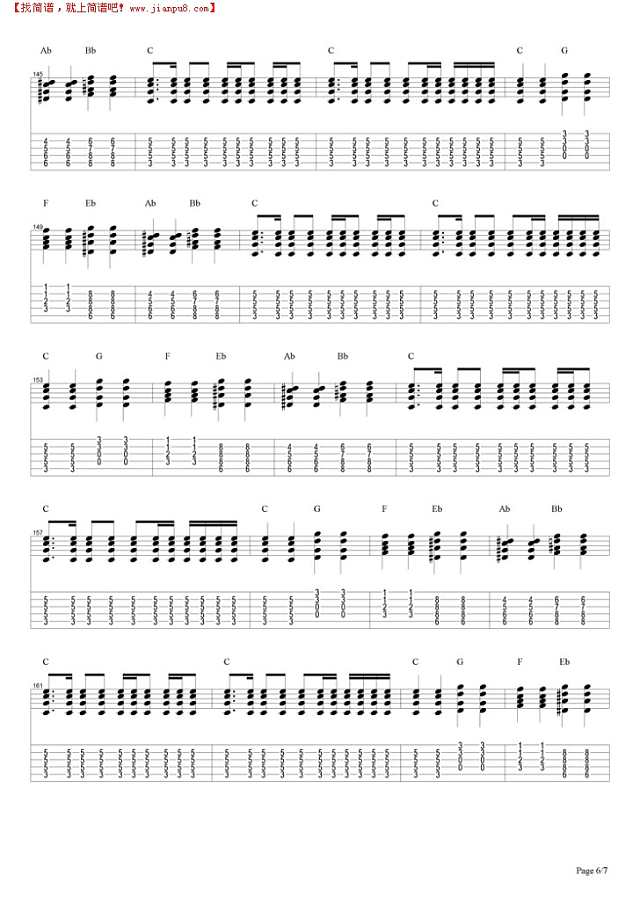 November Rain (Live)吉他谱