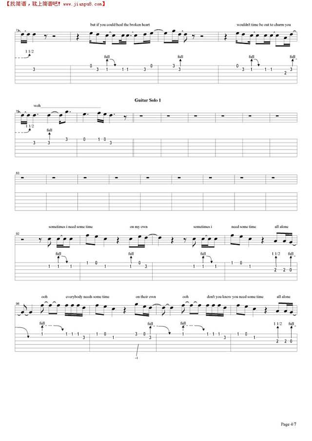 November Rain（good）吉他谱